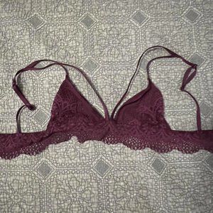 XS VS Maroon Lace Bralette